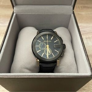 Gucci G-Chrono leather watch